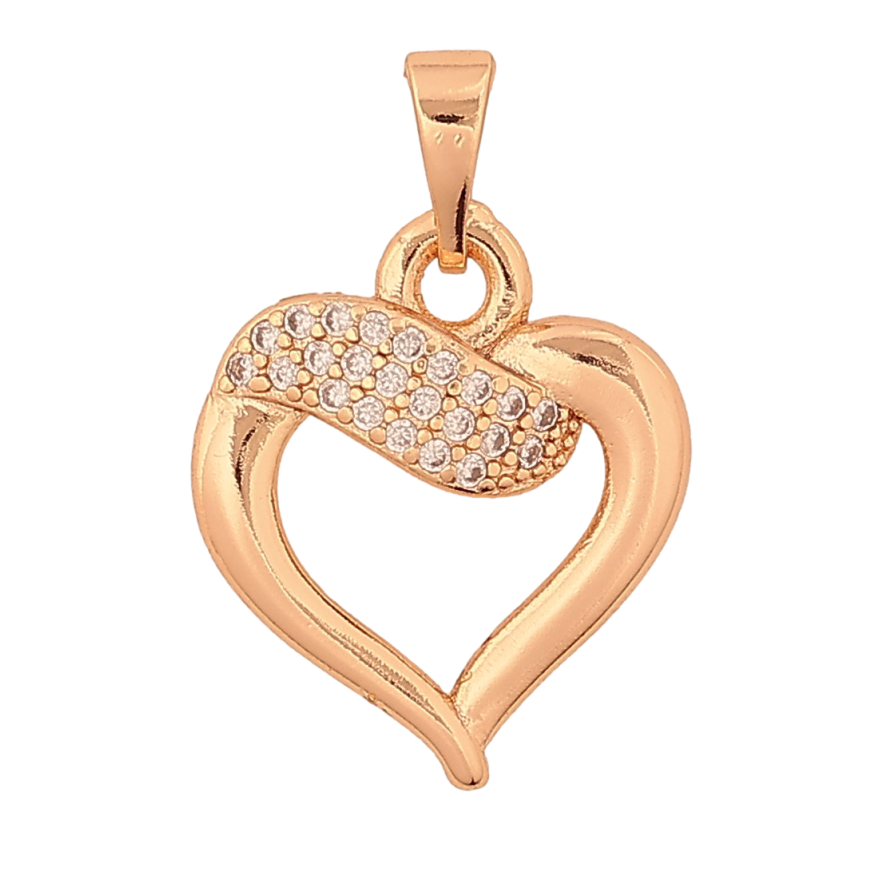 Кулон Xuping M&L цвет 18K "Сердечко" для цепочки до 5мм фото №1