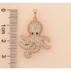 Кулон Xuping M&L колір 18K "Восьминіг з інкрустацією кристалами" для ланцюжка до 5мм фото №2