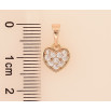 Кулон Xuping M&L цвет 18K "Сердечко с кристаллами" для цепочки до 5мм фото №2 Кулон Xuping M&L цвет 18K "Сердечко с кристаллами" для цепочки до 5мм фото №2