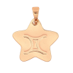 Кулон Xuping M&L колір 18K "Знак Зодіаку Близнюки" для ланцюжка до 5мм фото №3 Кулон Xuping M&L колір 18K "Знак Зодіаку Близнюки" для ланцюжка до 5мм фото №3