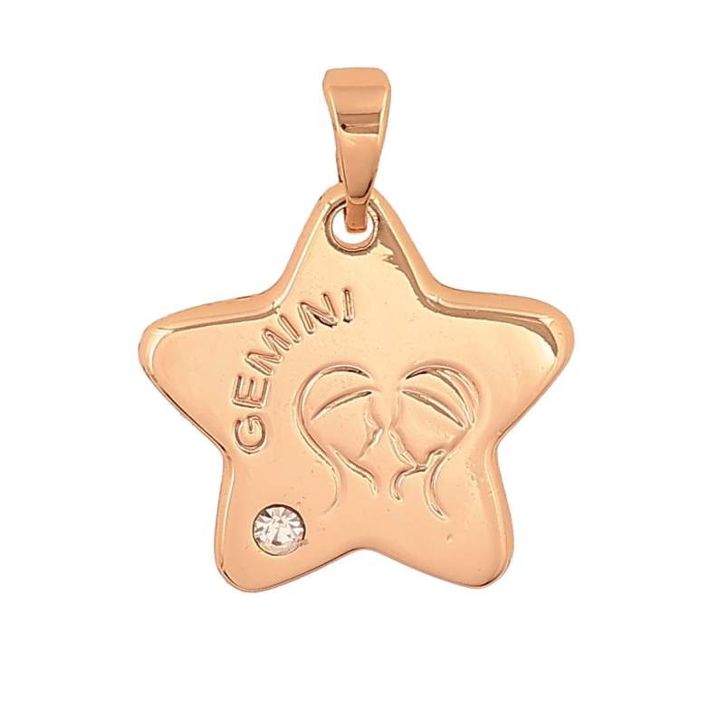 Кулон Xuping M&L цвет 18K "Знак Зодиака Близнецы" для цепочки до 5мм фото №2