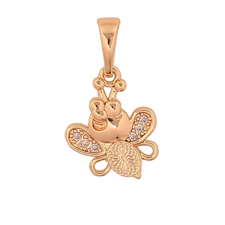 Кулон Xuping M&L колір 18K "Бджола" для ланцюжка до 5мм фото №1 Кулон Xuping M&L колір 18K "Бджола" для ланцюжка до 5мм фото №1