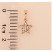Кулон Xuping M&L колір 18K "Зірка з кристалами" для ланцюжка до 5мм фото №2 Кулон Xuping M&L колір 18K "Зірка з кристалами" для ланцюжка до 5мм фото №2