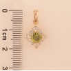 Кулон Xuping M&L колір 18K "Візерунок з кристалами" для ланцюжка до 5мм фото №2