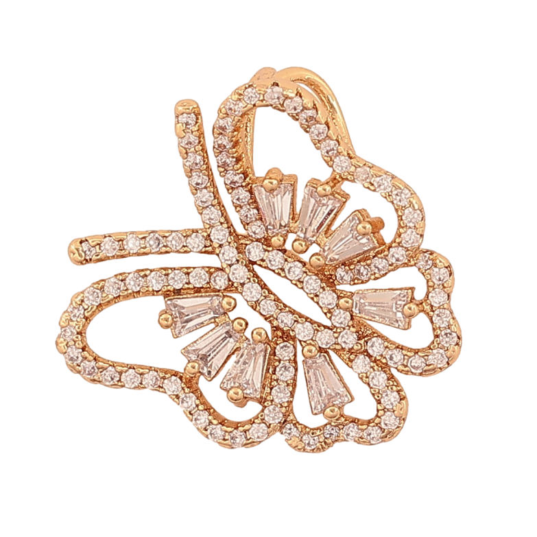 Кулон Xuping цвет Позолота 18К "Бабочка инкрустация кристаллами" для цепочки до 3мм фото №1 Кулон Xuping цвет Позолота 18К "Бабочка инкрустация кристаллами" для цепочки до 3мм фото №1
