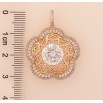 Кулон Xuping цвет Позолота 18K "Ажурный цветочек с кристаллами" для цепочки до 4мм фото №4 Кулон Xuping цвет Позолота 18K "Ажурный цветочек с кристаллами" для цепочки до 4мм фото №4