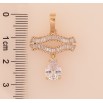 Кулон Xuping цвет Позолота 18K "Декоративная подвеска с кристаллами" для цепочки до 6мм фото №4 Кулон Xuping цвет Позолота 18K "Декоративная подвеска с кристаллами" для цепочки до 6мм фото №4