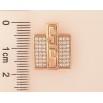 Кулон Xuping цвет Позолота 18K "Декоративная подвеска с инкрустацией кристаллами и резным узором" для цепочки до 2мм фото №3