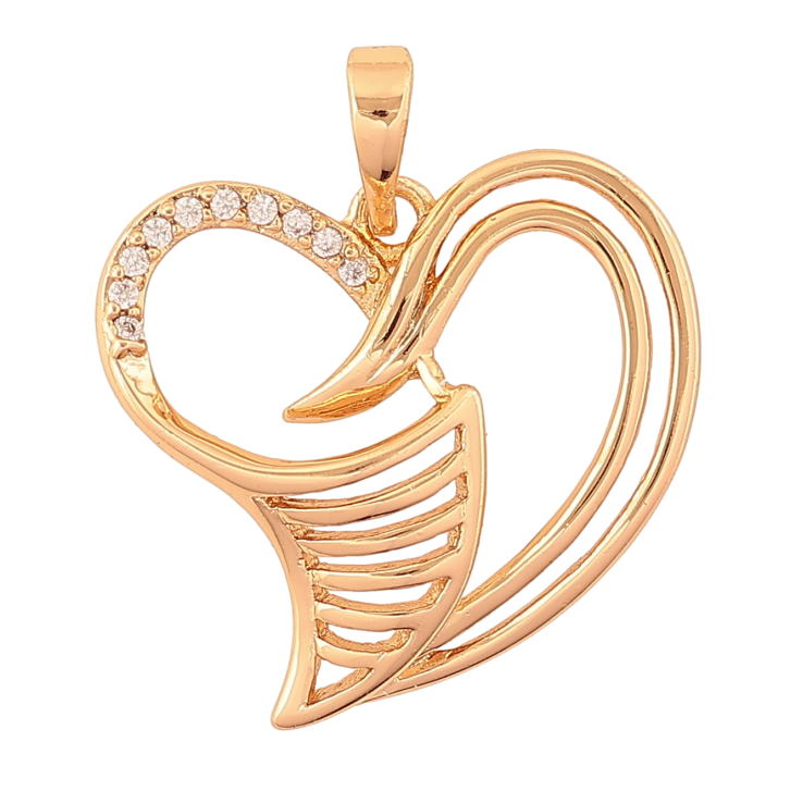 Кулон Xuping цвет Позолота 18K "Декоративное сердечко" для цепочки до 6мм фото №13 Кулон Xuping цвет Позолота 18K "Декоративное сердечко" для цепочки до 6мм фото №13
