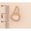 Кулон Xuping цвет Позолота 18K "Декоративный узор с кристаллами" для цепочки до 2мм фото №2