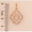 Кулон Xuping цвет Позолота 18K "Фигурная кристальная подвеска" для цепочки до 6мм фото №4 Кулон Xuping цвет Позолота 18K "Фигурная кристальная подвеска" для цепочки до 6мм фото №4