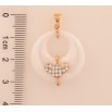 Кулон Xuping цвет Позолота 18K "Кольцо из белой керамики с декоративной накладкой" для цепочки до 3мм фото №2 Кулон Xuping цвет Позолота 18K "Кольцо из белой керамики с декоративной накладкой" для цепочки до 3мм фото №2