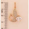Кулон Xuping цвет Позолота 18K "Сказочная птица с инкрустацией кристаллами" для цепочки до 6мм фото №5 Кулон Xuping цвет Позолота 18K "Сказочная птица с инкрустацией кристаллами" для цепочки до 6мм фото №5