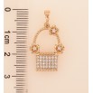 Кулон Xuping цвет Позолота 18K "Корзинка с цветочками и кристаллами" для цепочки до 5мм фото №3 Кулон Xuping цвет Позолота 18K "Корзинка с цветочками и кристаллами" для цепочки до 5мм фото №3