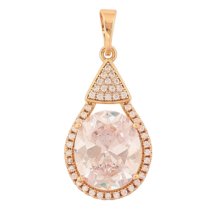 Кулон Xuping колір Позолота 18K "Краплястий кулон з кристалом" для ланцюжка до 5мм фото №20
