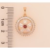 Кулон Xuping цвет Позолота 18K "Круглая кристальная подвеска с кристаллами" для цепочки до 5мм фото №2 Кулон Xuping цвет Позолота 18K "Круглая кристальная подвеска с кристаллами" для цепочки до 5мм фото №2