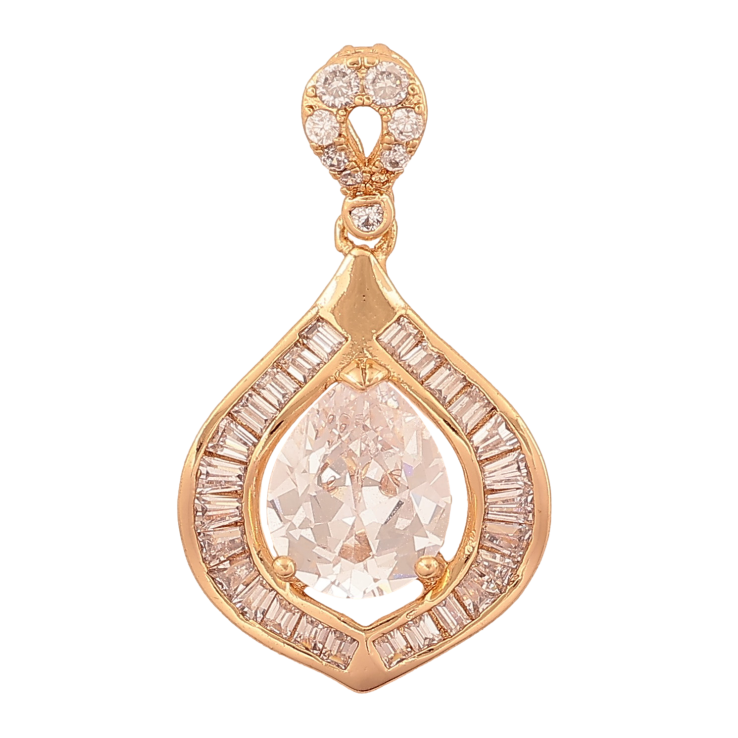 Кулон Xuping цвет Позолота 18K "Кристальное совершенство" для цепочки до 4мм фото №5 Кулон Xuping цвет Позолота 18K "Кристальное совершенство" для цепочки до 4мм фото №5
