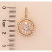 Кулон Xuping цвет Позолота 18K "Кристальный цветок в кольце" для цепочки до 3мм фото №4 Кулон Xuping цвет Позолота 18K "Кристальный цветок в кольце" для цепочки до 3мм фото №4