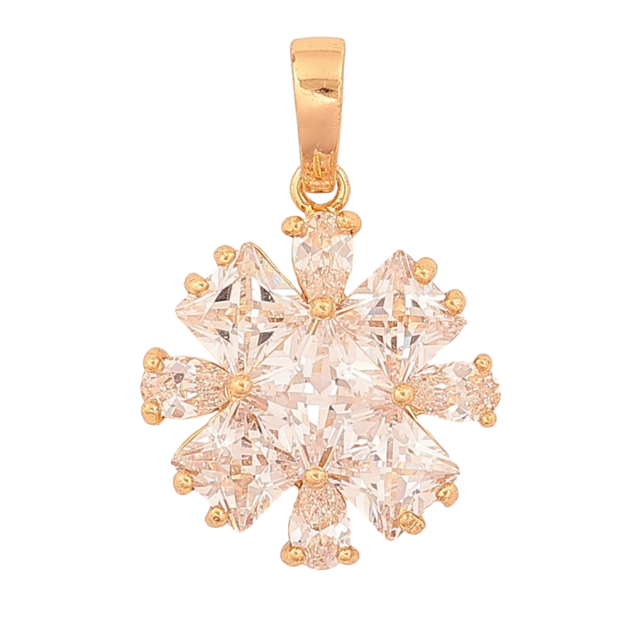 Кулон Xuping цвет Позолота 18K "Кристальный цветочек" для цепочки до 6мм фото №1 Кулон Xuping цвет Позолота 18K "Кристальный цветочек" для цепочки до 6мм фото №1