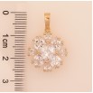 Кулон Xuping цвет Позолота 18K "Кристальный цветочек" для цепочки до 6мм фото №4 Кулон Xuping цвет Позолота 18K "Кристальный цветочек" для цепочки до 6мм фото №4