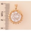 Кулон Xuping цвет Позолота 18K "Кристальный цветочек" для цепочки до 2мм фото №3 Кулон Xuping цвет Позолота 18K "Кристальный цветочек" для цепочки до 2мм фото №3