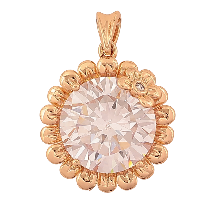 Кулон Xuping цвет Позолота 18K "Кристальный цветочек" для цепочки до 2мм фото №19 Кулон Xuping цвет Позолота 18K "Кристальный цветочек" для цепочки до 2мм фото №19