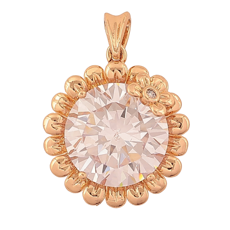 Кулон Xuping колір Позолота 18K "Кристальна квіточка" для ланцюжка до 2мм фото №1 Кулон Xuping колір Позолота 18K "Кристальна квіточка" для ланцюжка до 2мм фото №1