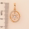 Кулон Xuping цвет Позолота 18K "Кристальная звездочка в колечке" для цепочки до 6мм фото №3