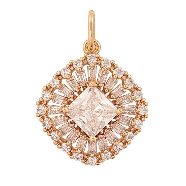 Кулон Xuping цвет Позолота 18K "Кристальное мерцание" для цепочки до 4мм фото №9 Кулон Xuping цвет Позолота 18K "Кристальное мерцание" для цепочки до 4мм фото №9