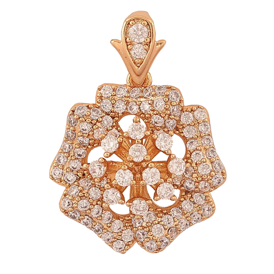 Кулон Xuping цвет Позолота 18K "Цветок с инкрустацией кристаллами" для цепочки до 5мм фото №1 Кулон Xuping цвет Позолота 18K "Цветок с инкрустацией кристаллами" для цепочки до 5мм фото №1