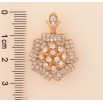 Кулон Xuping цвет Позолота 18K "Цветок с инкрустацией кристаллами" для цепочки до 5мм фото №3 Кулон Xuping цвет Позолота 18K "Цветок с инкрустацией кристаллами" для цепочки до 5мм фото №3