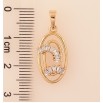 Кулон Xuping цвет Позолота 18K "Овальная подвеска с кристаллами" для цепочки до 5мм фото №3