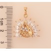 Кулон Xuping цвет Позолота 18K "Павлин с кристаллами" для цепочки до 5мм фото №3 Кулон Xuping цвет Позолота 18K "Павлин с кристаллами" для цепочки до 5мм фото №3