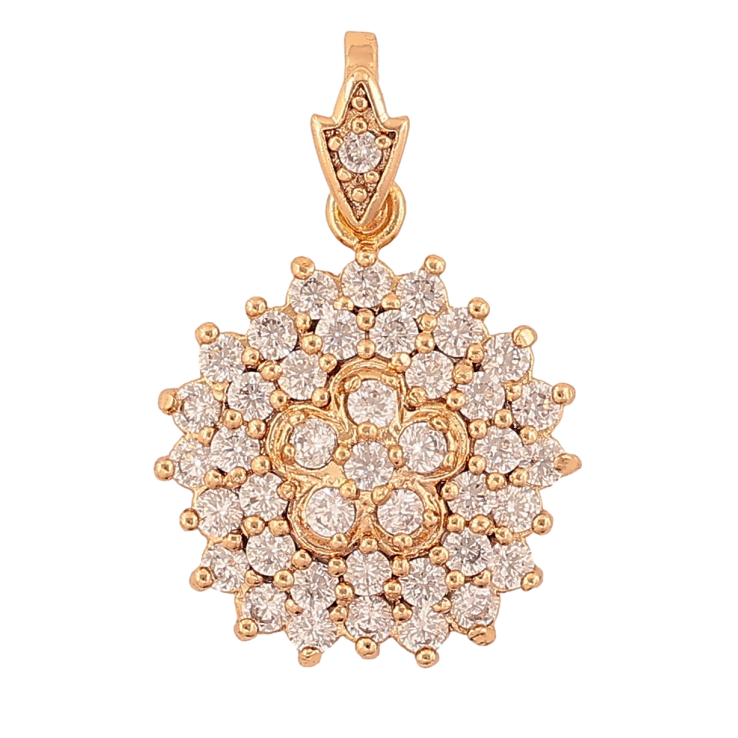 Кулон Xuping цвет Позолота 18K "Роскошный кристальный цветок" для цепочки до 4мм фото №6 Кулон Xuping цвет Позолота 18K "Роскошный кристальный цветок" для цепочки до 4мм фото №6