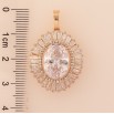 Кулон Xuping цвет Позолота 18K "Роскошный блеск кристаллов" для цепочки до 6мм фото №2 Кулон Xuping цвет Позолота 18K "Роскошный блеск кристаллов" для цепочки до 6мм фото №2