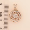 Кулон Xuping цвет Позолота 18K "Спиральный узор с цветочком инкрустация кристаллами" для цепочки до 3мм фото №4 Кулон Xuping цвет Позолота 18K "Спиральный узор с цветочком инкрустация кристаллами" для цепочки до 3мм фото №4