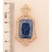 Кулон Xuping цвет Позолота 18K "Синий кристалл в декоративном обрамлении" для цепочки до 7мм фото №4 Кулон Xuping цвет Позолота 18K "Синий кристалл в декоративном обрамлении" для цепочки до 7мм фото №4