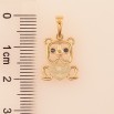 Кулон Xuping цвет Позолота 18K "Медведь с черными кристаллами" для цепочки до 5мм фото №4 Кулон Xuping цвет Позолота 18K "Медведь с черными кристаллами" для цепочки до 5мм фото №4