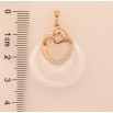 Кулон Xuping цвет Позолота 18K "Влюбленная пара с колечком из белой керамики" для цепочки до 4мм фото №4 Кулон Xuping цвет Позолота 18K "Влюбленная пара с колечком из белой керамики" для цепочки до 4мм фото №4