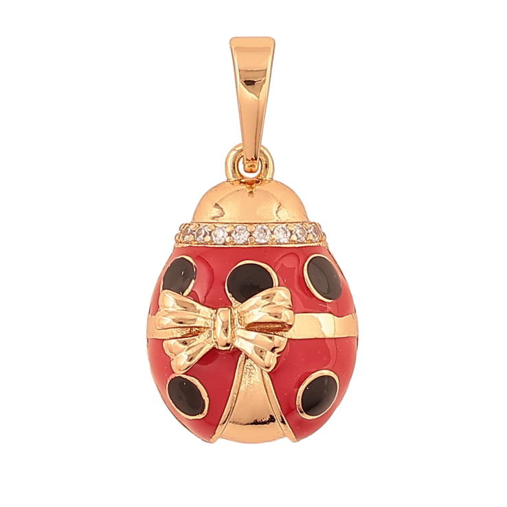 Кулон Xuping цвет Позолота 18K "Божья коровка" для цепочки до 6мм фото №8