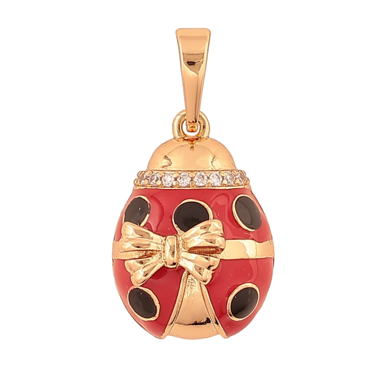 Кулон Xuping цвет Позолота 18K "Божья коровка" для цепочки до 6мм фото №1