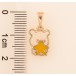Кулон Xuping цвет Позолота 18K "Мишка с желтой звездой" для цепочки до 5мм фото №2