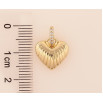 Кулон Xuping цвет Позолота 14К "Сердечко" для цепочки до 4мм фото №2