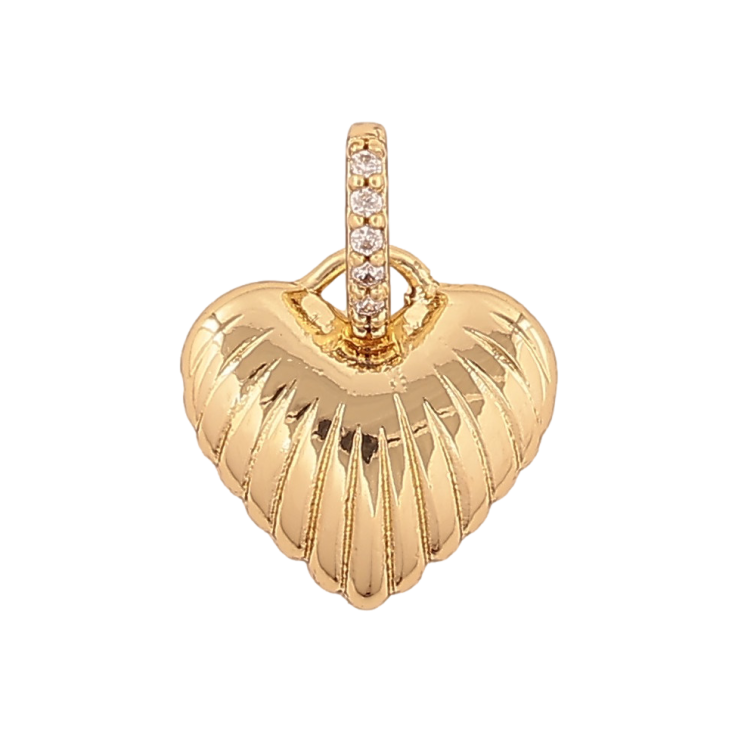 Кулон Xuping цвет Позолота 14К "Сердечко" для цепочки до 4мм фото №7