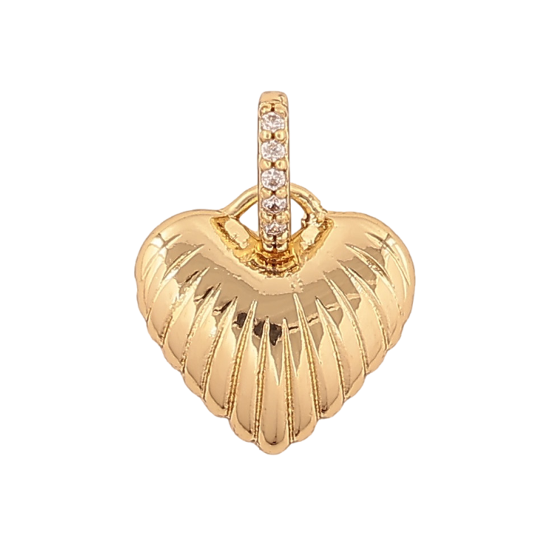 Кулон Xuping цвет Позолота 14К "Сердечко" для цепочки до 4мм фото №1