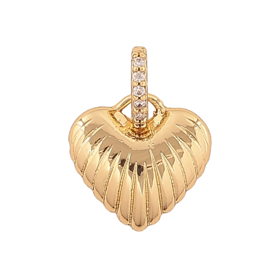 Кулон Xuping цвет Позолота 14К "Сердечко" для цепочки до 4мм фото №1