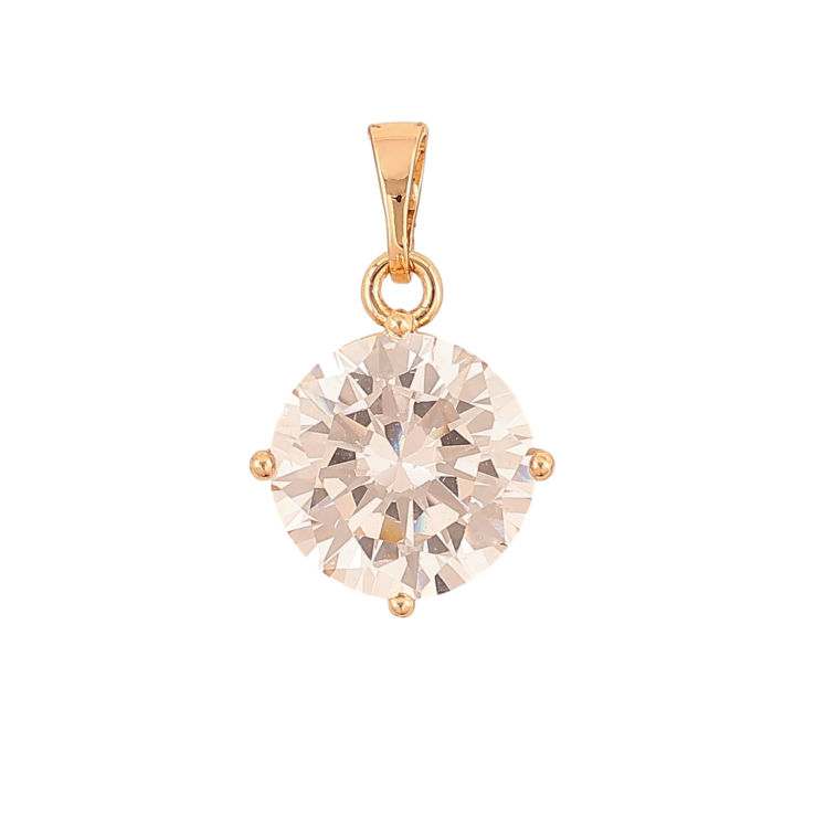 Кулон Xuping колір Позолота 18K "Кристал, ø 12мм" для ланцюжка до 5мм фото №4 Кулон Xuping колір Позолота 18K "Кристал, ø 12мм" для ланцюжка до 5мм фото №4