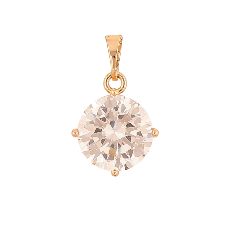 Кулон Xuping цвет Позолота 18K "Кристалл, ø 12мм" для цепочки до 5мм фото №1