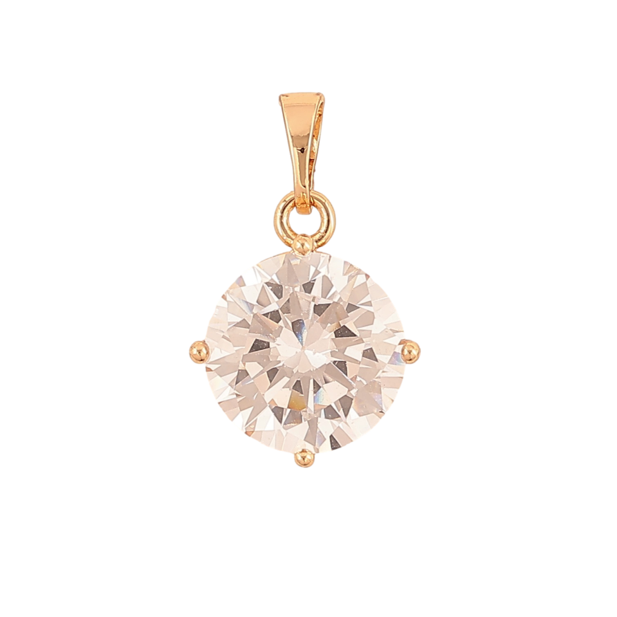 Кулон Xuping колір Позолота 18K "Кристал, ø 12мм" для ланцюжка до 5мм фото №1 Кулон Xuping колір Позолота 18K "Кристал, ø 12мм" для ланцюжка до 5мм фото №1