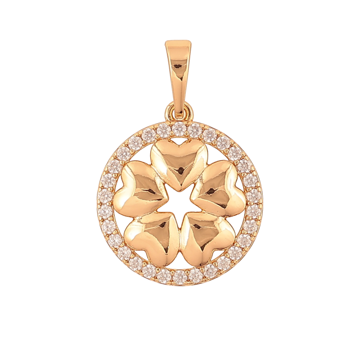 Кулон Xuping колір Позолота 18K "Квіточка" для ланцюжка до 6мм фото №9 Кулон Xuping колір Позолота 18K "Квіточка" для ланцюжка до 6мм фото №9